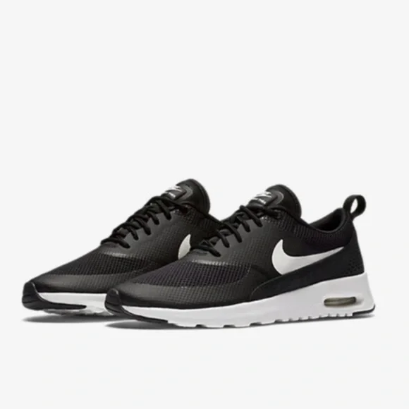 Nike Air Max Thea Black and White Sneakers - Picture 1 of 8